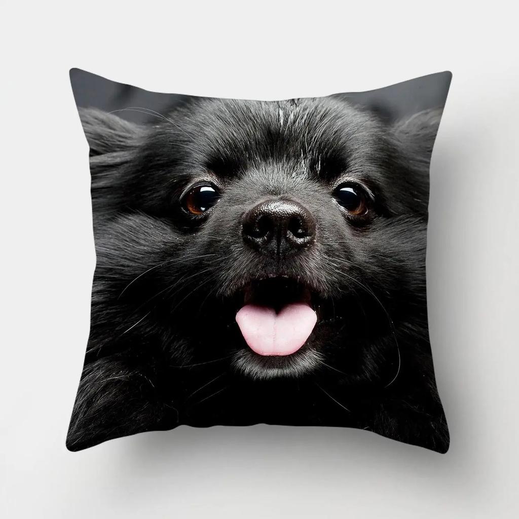 1 Stuk Hond Patroon Kussenhoes Sofa Huisdecoratie Auto Kantoorbenodigdheden Buitenkussen