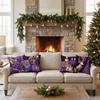 2D Printed Christmas Pillow Covers Tree Xmas Pillowslip Cartoon Cute Elk Pillow Cover  Living Room
