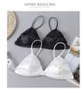 French Triangle Cup Wireless Bra with Adjustable Straps and Beautiful Back Design