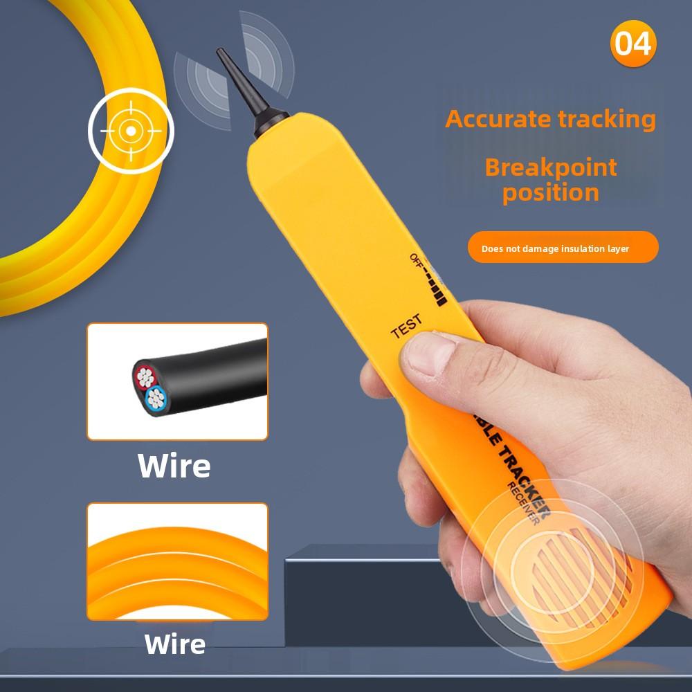 Fiber Optic Equipment Rj11 Telephone Line Finder Network Short Circuit Tester with Crocodile Clip Test Line Meter