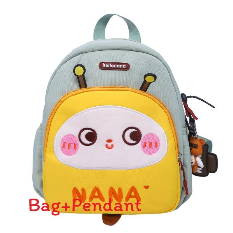 

Simple Unisex Summer Backpack With Durable Nylon Material For School Days зелений