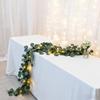 Simulated Olive Vine Garland With Lights 96 LEDs Fake Plant For Holiday Christmas Holiday Dorm Wall Decorations