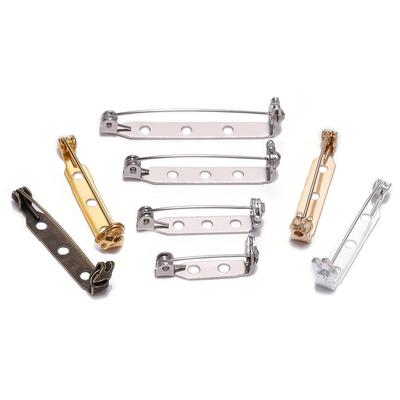 20 pz/lotto 20 25 32 millimetri Spilla Base Posteriore Bar Badge Holder Trovare Blocco di Sicurezza Spilla Spilli per Gioielli FAI DA TE Che Fanno forniture Accessori