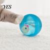 Giocattolo Palla Interattiva Auto-Rotolante per Gatti, Rotolamento Automatico con Criceto Coniglio di Peluche all'Interno, Animale Elettrico Simulato in Movimento per Gatti Cani Giocattolo