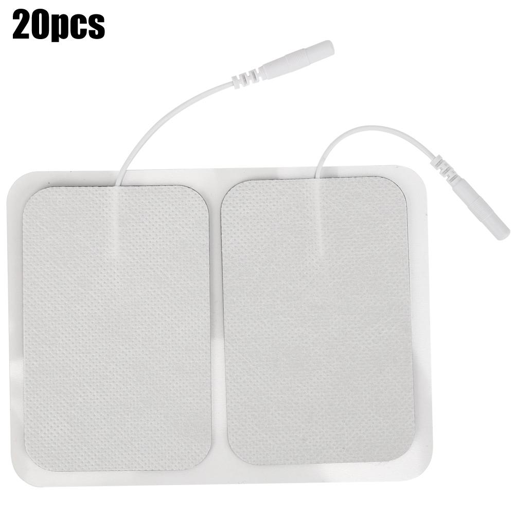

20 шт. Электродные подушечки для физиотерапии 6x9 см Нетканые материалы 2.0 Отверстия Силиконовый контактный штырь Электрод