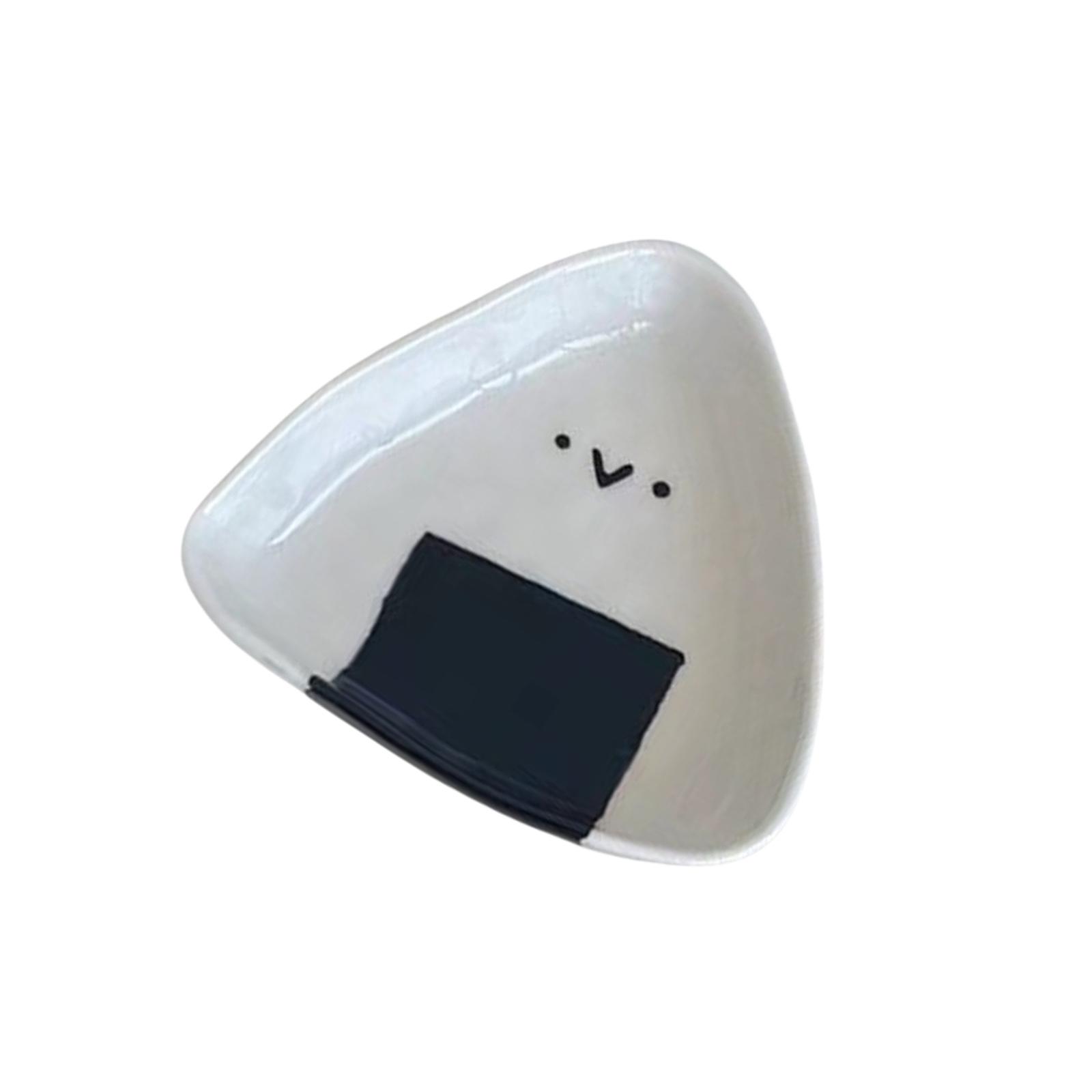 

Элегантная миниатюрная тарелка для соуса Маленькая треугольная керамическая тарелка Прочный поднос для подачи соусов и специй 2