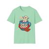 Unisex Softstyle T-Shirt Marshmallow Snowman Cocoa Funny Cozy Holiday Christmas