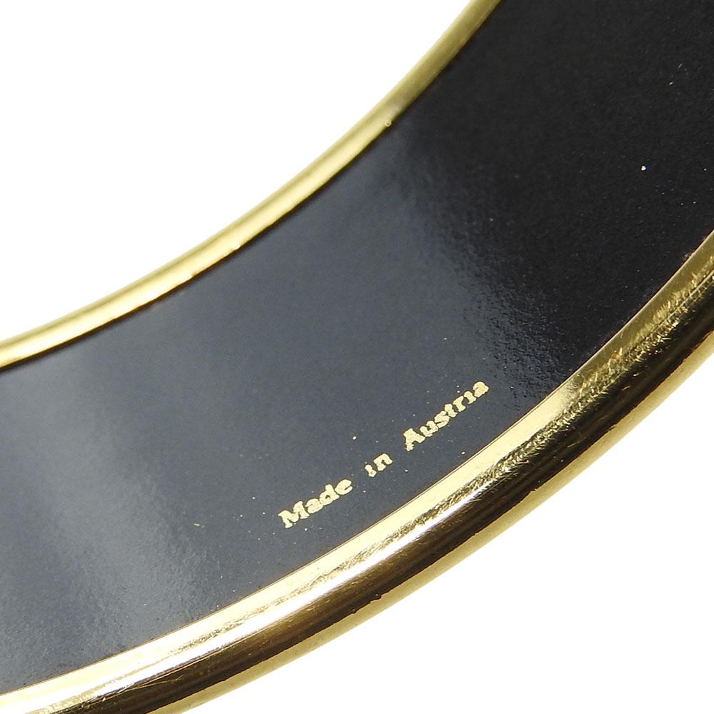 Used HERMES bracelet Emilel GM metal 36.3g multicolor black drum