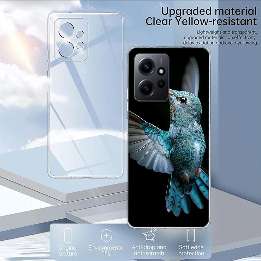 The Spirit of Hummingbirds Phone Case For Redmi Note 14 15 Pro 5G 13 12 Pro Plus 11 11T 11E 11S 10 Pro 10S 9 9S Cover Cell Clear