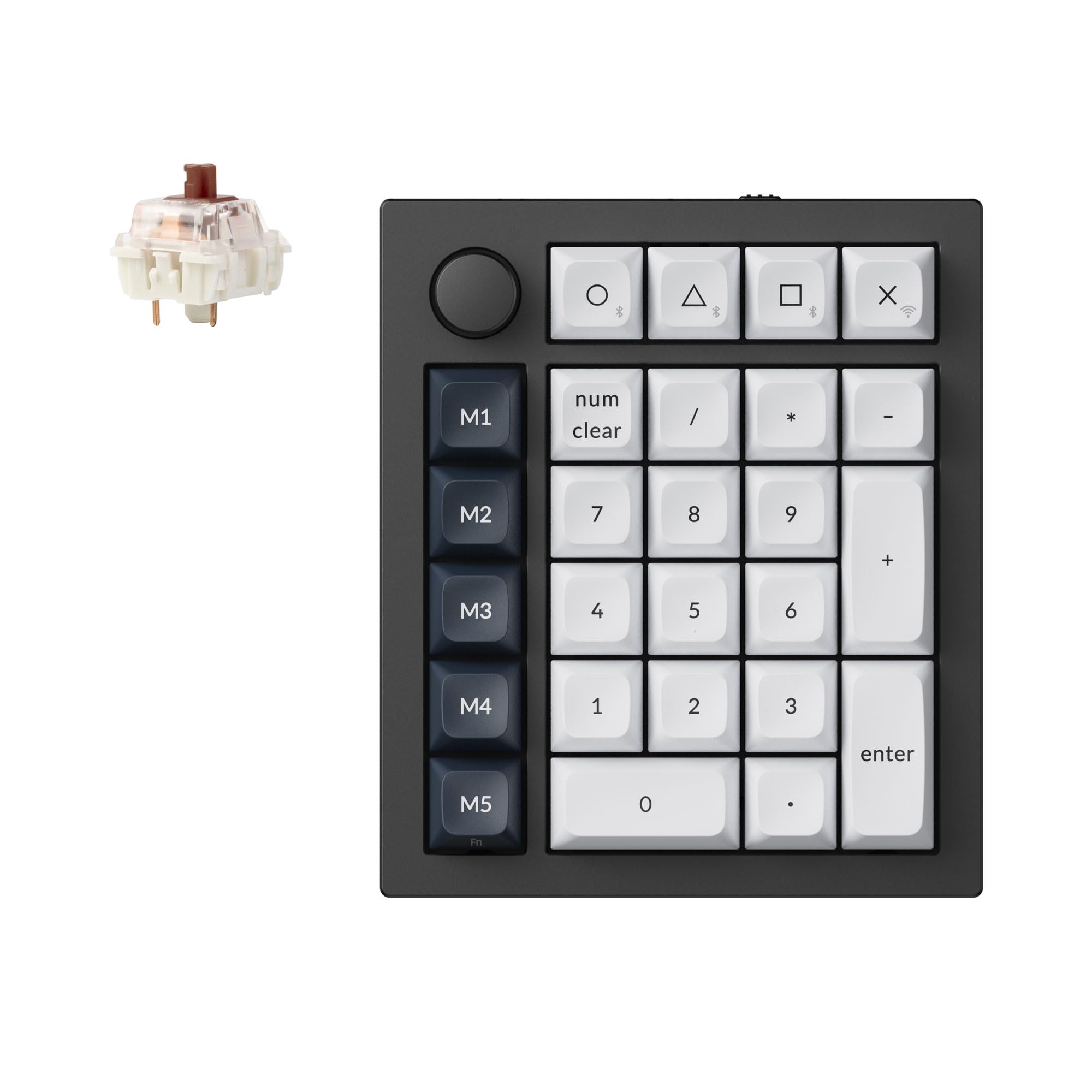 

Q0 Max QMK custom numeric RGB compatible Gateron Jupiter mechanical Windows Linux compatible Jupiter mechanical brown shaft []Keychron keypad, 2.4