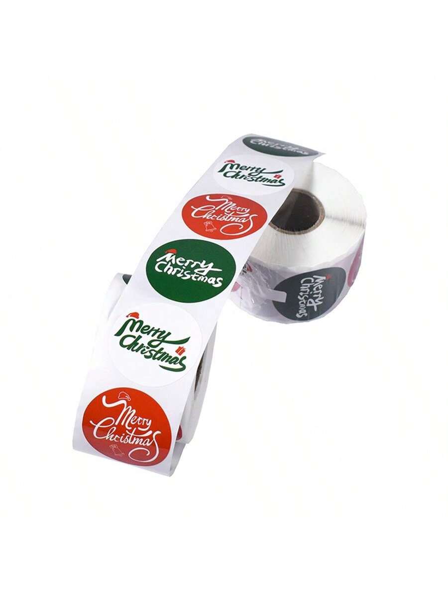

500 sheets/roll of Merry Christmas stickers, label stickers, suitable for homemade gift baking packaging envelopes. 380*261*236mm