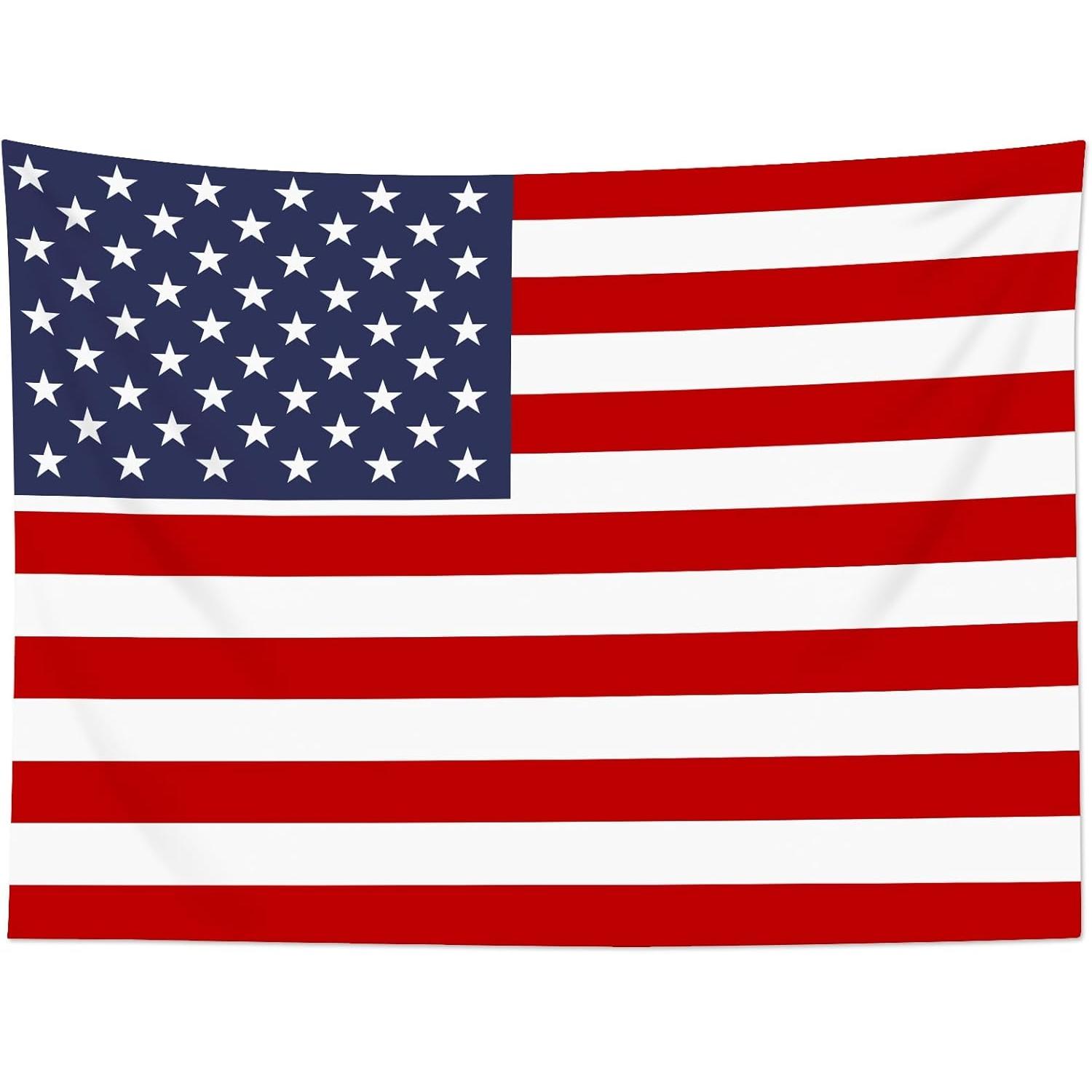 Weeneo American Flag Wall Tapestry 75x100 чёрный