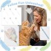 Feder-Katzen-Zauberstab mit Kaktus- und Maiskolben-Griff – Interaktives Katzenspielzeug zum Spielen