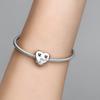 Pandora Happy Heart Heart Shaped House Charm Women's Silver 792249C00