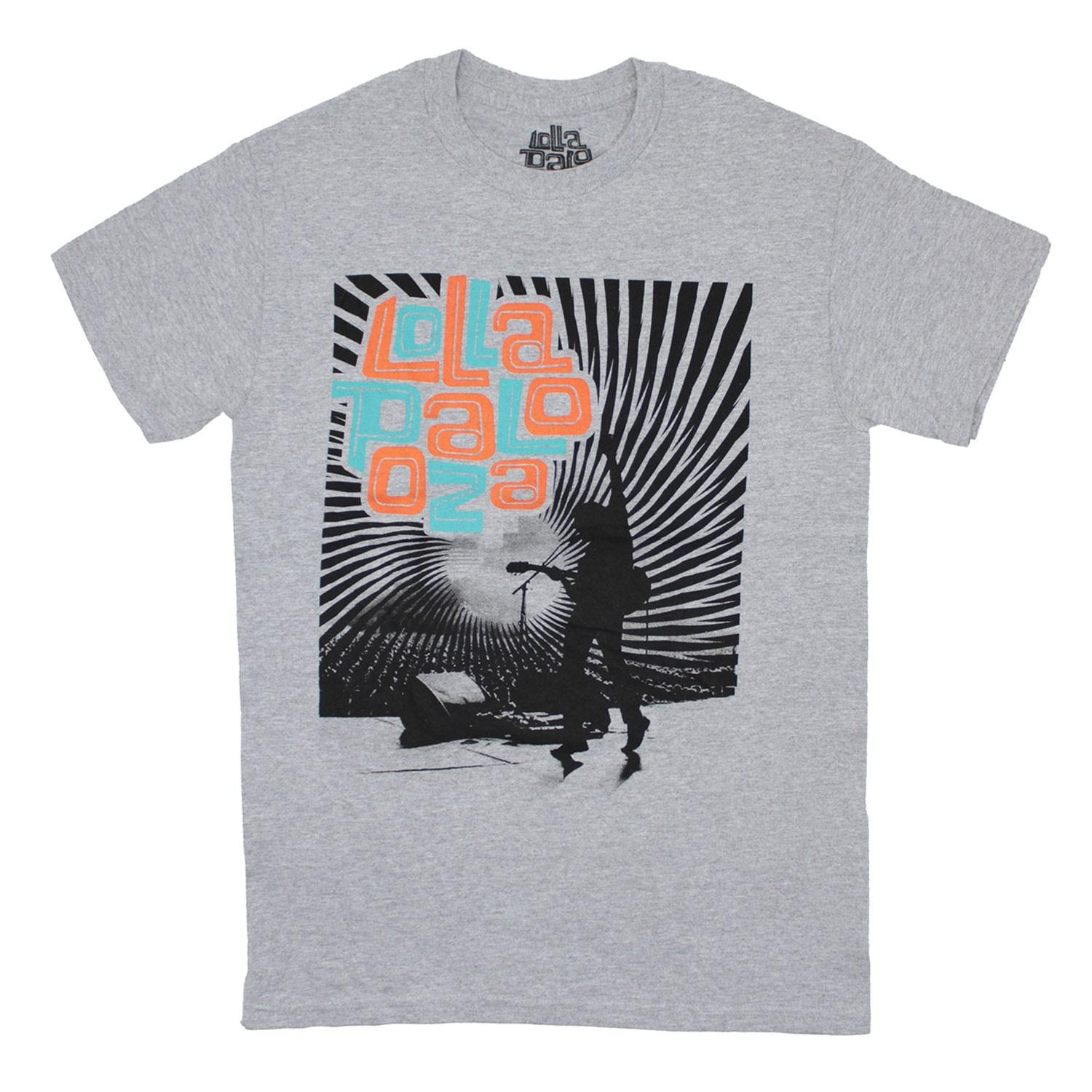 Men s Lollapalooza Silhouette T-shirt Small Heather XXXL