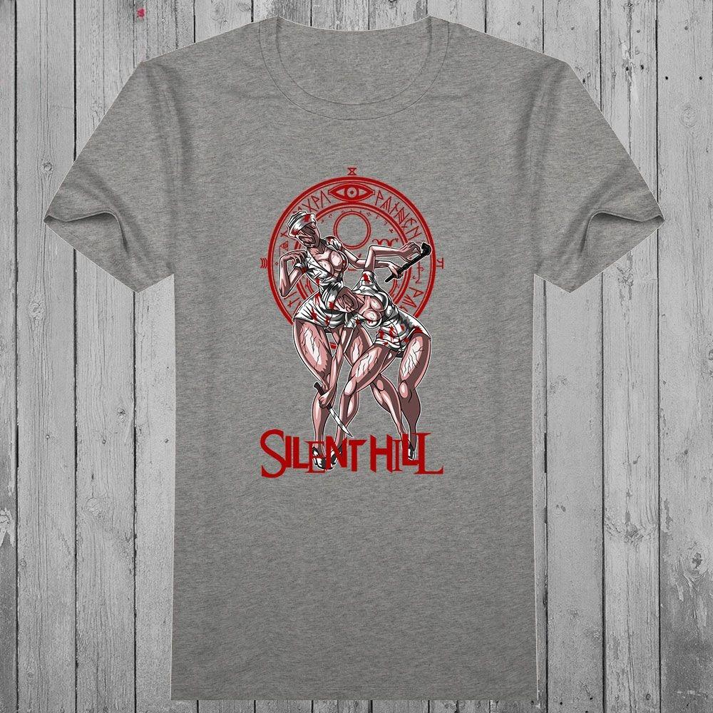 Silent Hill  T Shirt Graphic Print Autumn Pure Cotton Men's  T-shirt Short Sleeve Street Fashion Trend Clothing Comfortable