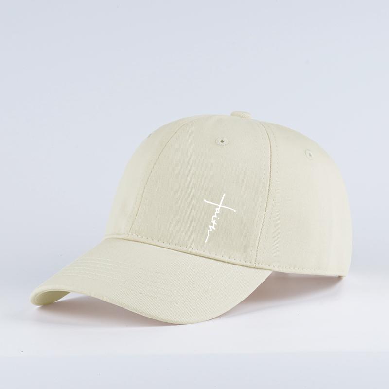 Faith Signature Printed Baseball Cap Soft, Comfortable, Lightweight, Breathable, Adjustable Simple, Elegant, Fashionable Unisex