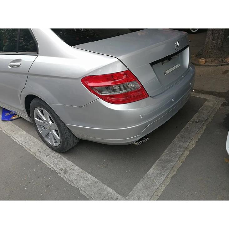 accessoir de exhaust muffler end pipe protector tail decorative tip sus#304 stainless steel auto parts For Mercedes Benz C180K