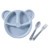 Cartoon Kids Divided Dinnerware 3-Piece Set (5-Pack)