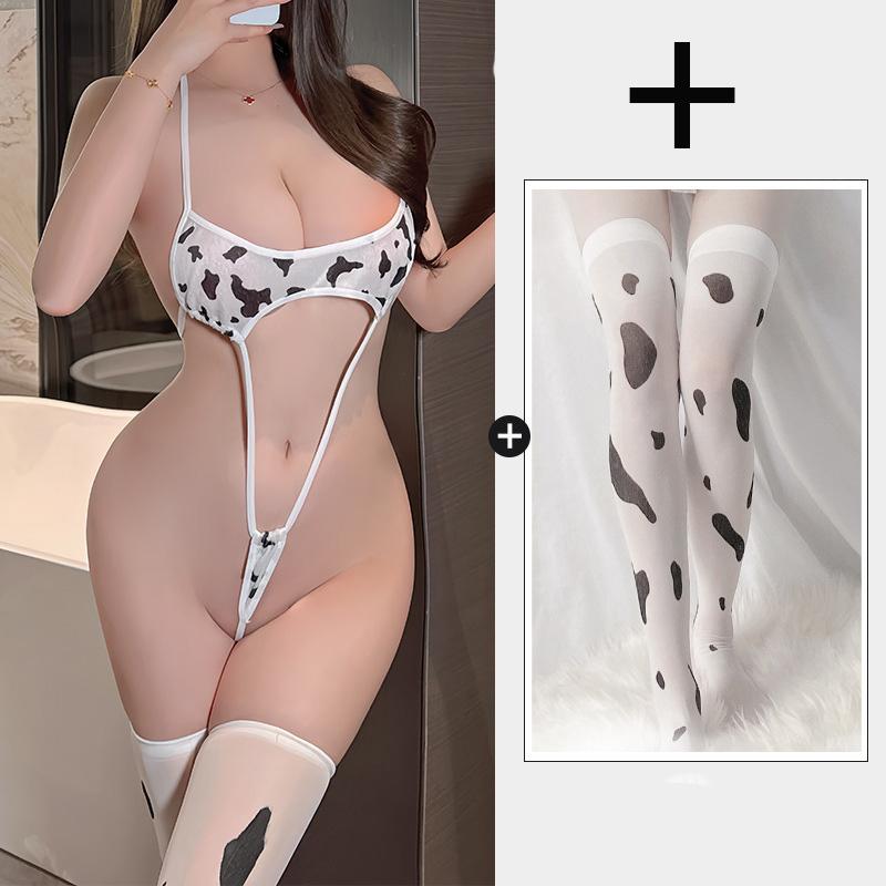 Sexy Lingerie Tight Suspender Neck Hanging Deep V-strap Latex Sexy Outfits Lady Fancy Underwear Short Dresses Sexy Girl Sex Shop