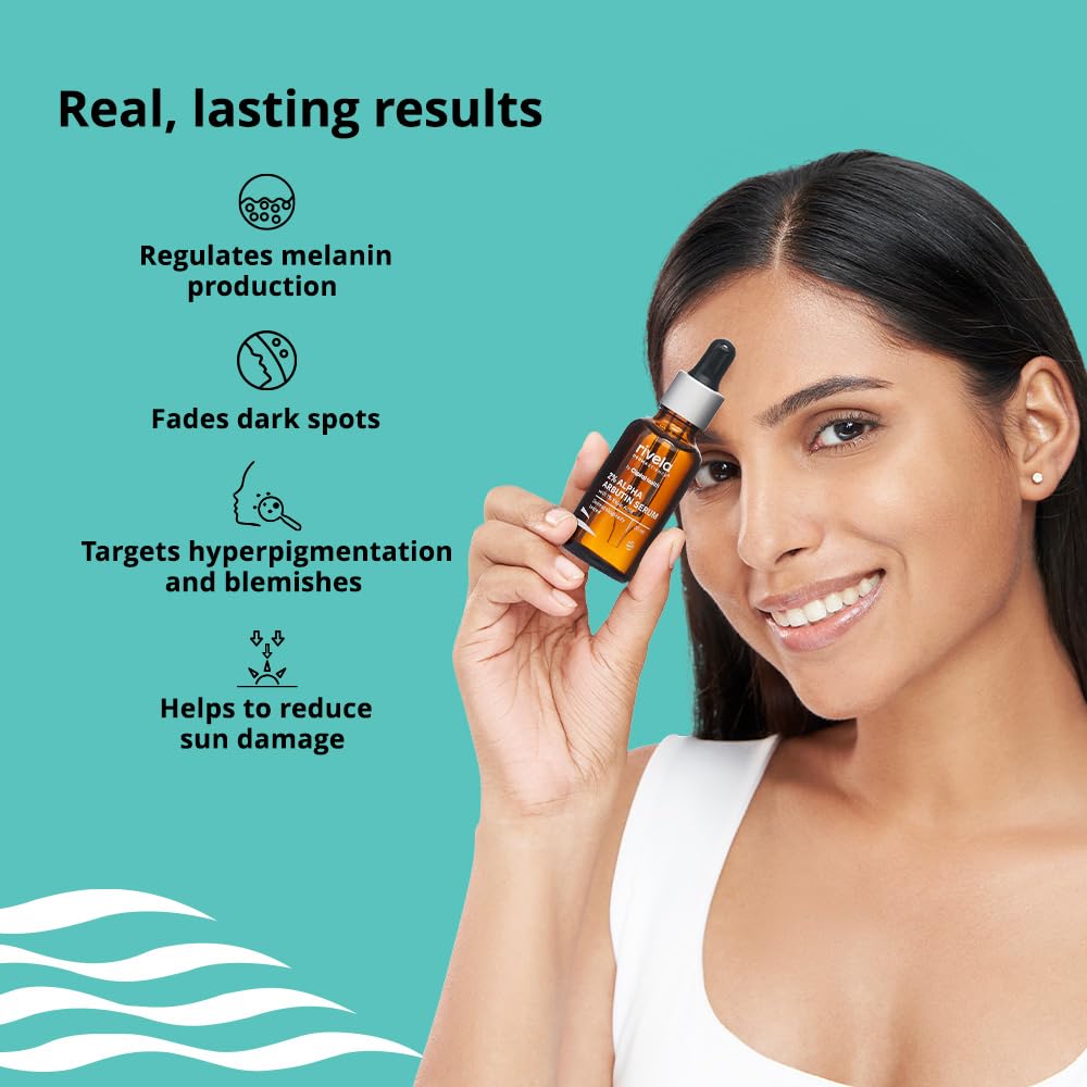 Rivela Dermascience 2% Alpha Arbutin Serum 30ml For Brightening Uneven Skin Tone Dark Spots