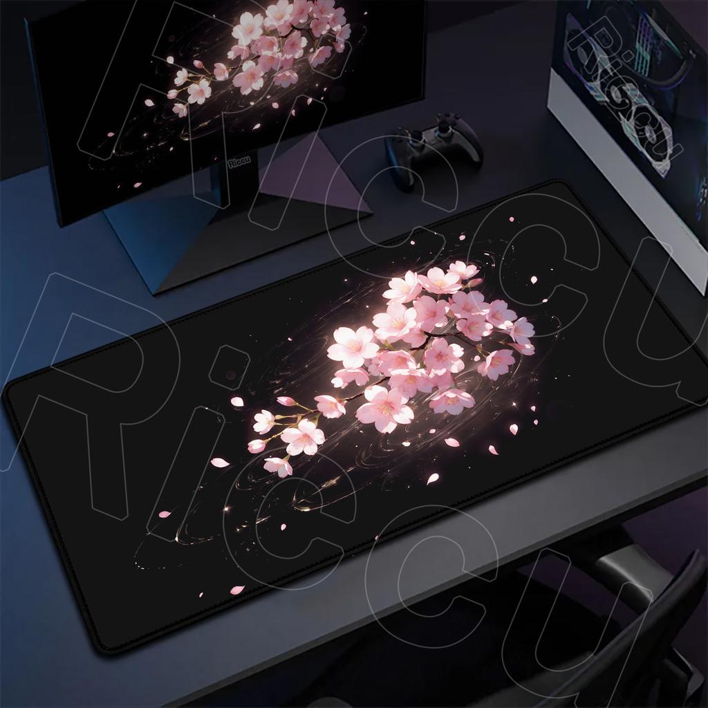 HD XXL Sakura Desk mat Japan Cherry Blossom Placemat MousePad Gaming Mouse pad Keyboard Pad Office Mats 400x900mm Carpet Laptop