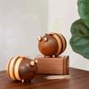 1PC bee toothpick box home desktop solid wood toothpick holder creative cute cute decorative ornament jar gift