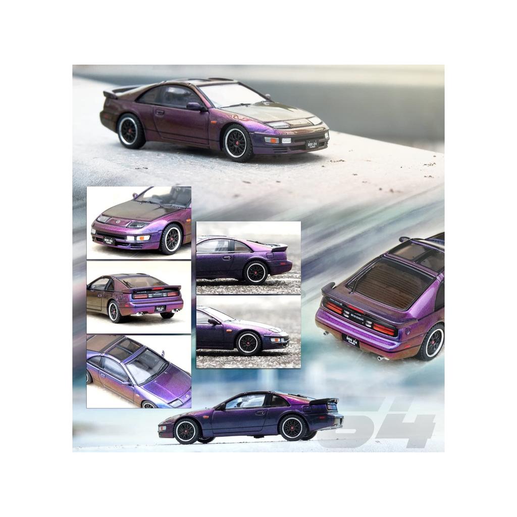 Inno Models Scale Nissan Fairlady Z Midnight Purple II Hong Kong Games 2022 Event Exclusive Finished Model 1/64 (Z32) Ani-Com & IN64-300ZX-MPII