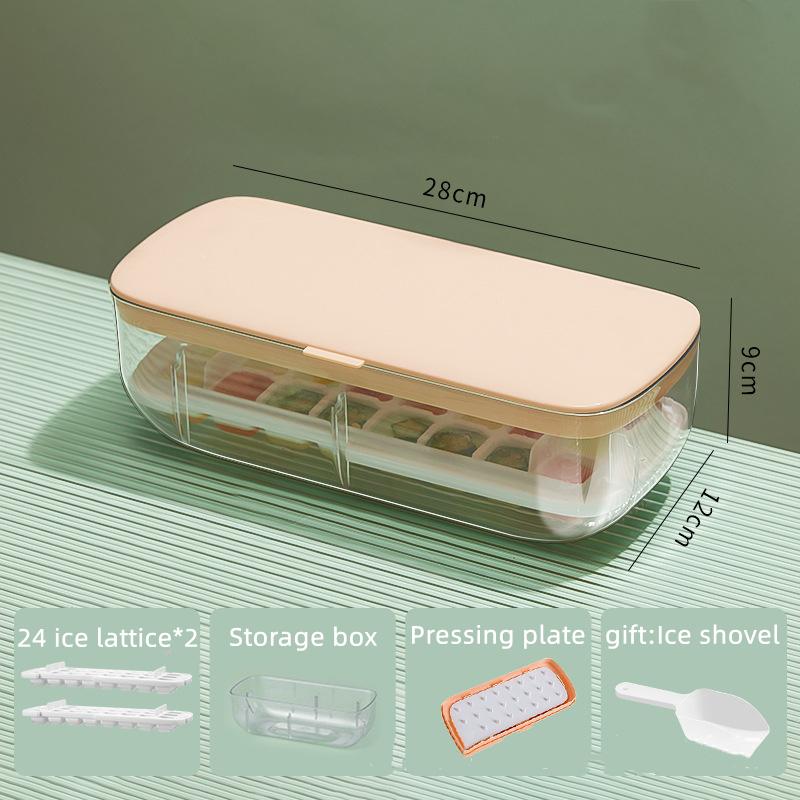 Press Type Silicone Ice Cube Maker 2 In 1 Ice Cube Ice Tray Making Mould Box Sets Creative Kitchen Gadgets Summer Cold Drink DIY