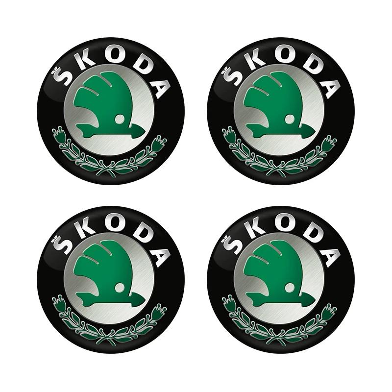 

Car Sticker 2025 Hot 56MM Wheel Hub Cap Sticker Car Caps Rim Stickers Badge Cover For Skoda Octavia KAMIQ KODIAQ SUPERB RAPIDFAB зелений