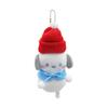 Japanese Charming Winter Snowman Plush Toy Featuring Cinnamon Dog Charm Bag