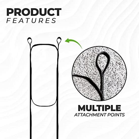 Anti-Skidding Steps Reflective Strip Design Foldable Wear Resistant Portable Rope Ladder