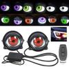 3 Inch Car Devil Eyes Lens Lights 12-36V Demon Red Eye Dynamic Headlight Assembly With Remote Control Auto Retrofit Accessorie