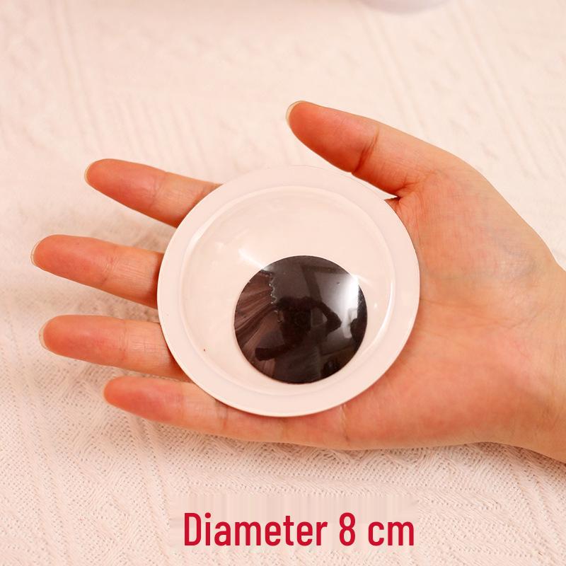Kids' DIY Colored Eye Stickers for Crafting: Animal-Themed Black and White Eyeballs