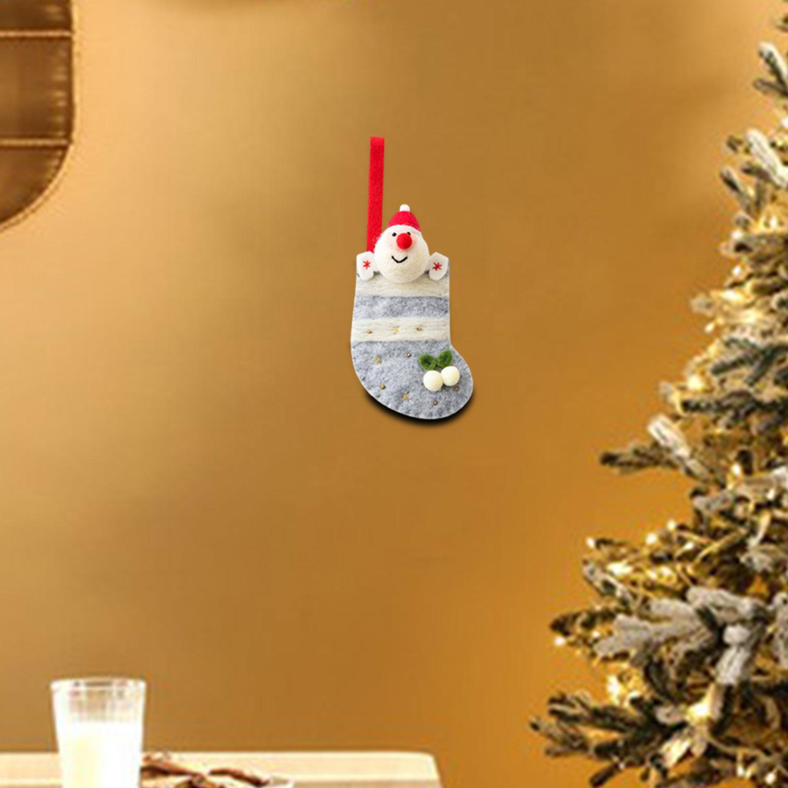 

Рождественский чулок рождественский каминный носок подарок портативный рождественский подвесной мешок для конфет серый