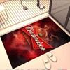 Budweiser Print Rug, Washable Floor Carpet, For Entryway Dorm Laundry Room Office Study, Home Decor Birthday Christmas Gift