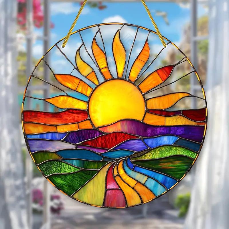 Neue Bohemian Stil Serie Innen- und Außenbereich Bunte Dekorative Acrylscheibe