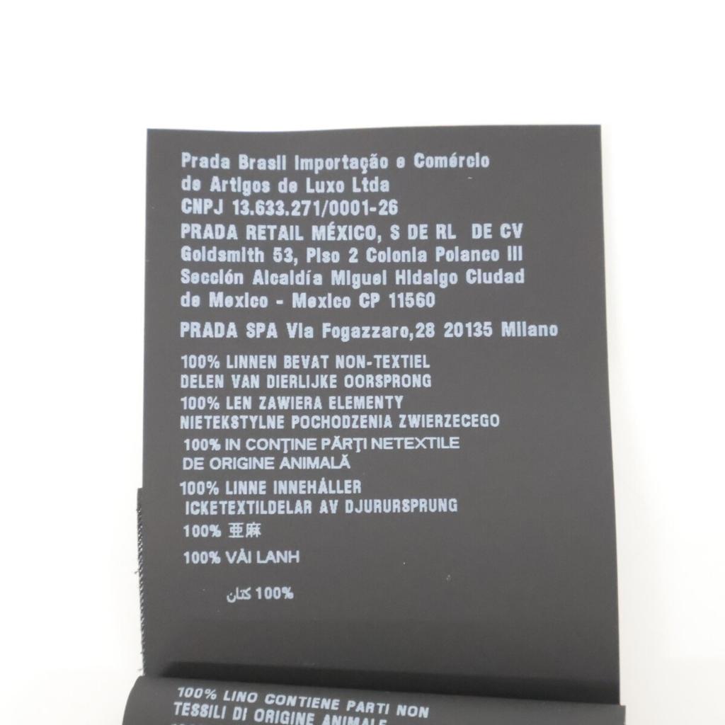 PRADA Excellent condition 25-year-old UCN441 front button long sleeve shirt tops S blackUsed