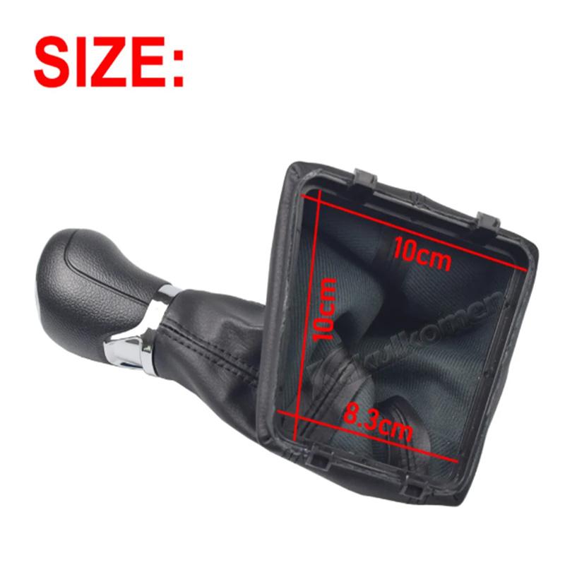 

Высокое качество 5/6 скоростей ручная ручка переключения передач с кожаным чехлом для Skoda Octavia A5 A6 2004-2012 аксессуары для стайлинга автомобилей