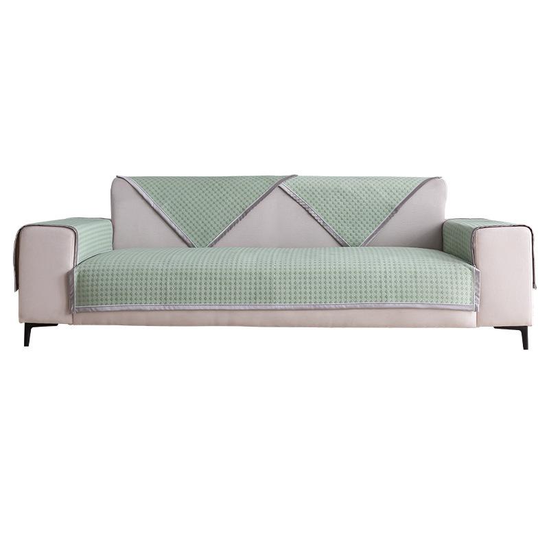 Summer Ice Silk Sofa Cushion Cool Doudou Summer Cool Cushion Simple Fashion Light Luxury Non-Slip Machine Washable Sofa Back Towel