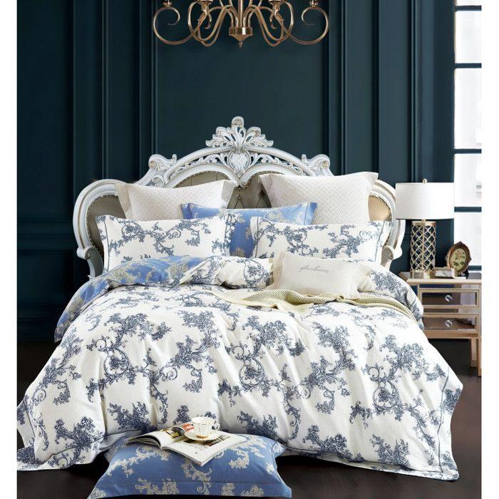 Drap housse 90 x 190 cm bonnet 30 cm "Prémium" pour lit 1 place - Prémium Cyan