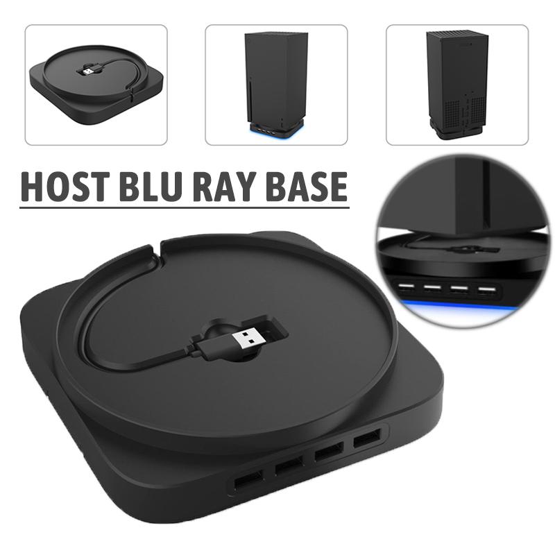 

Lvye для консоли Xbox Series X Вертикальная подставка Компактный кронштейн USB-концентратор Нескользящий