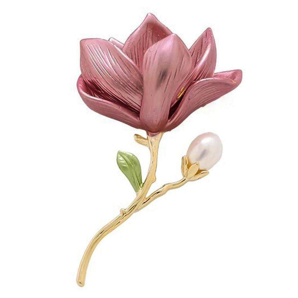 Elegant Magnolia Flower Brooch Chinese Style Luxury Sense Brooch  Cheongsam Accessories