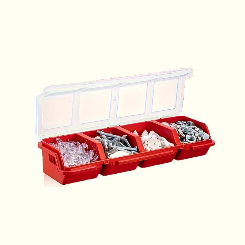 1/2pc Multi-Compartment Screws Organizer Box Durable Small Parts Plastic Jewelry Storage Case Hardware Accessories Boxes