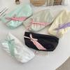 Large Capacity Bowknot Pencil Case Zipper Students Stationery Pouch New Makeup Bag  Women