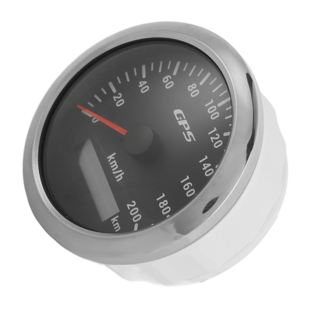 3.3in GPS Speedometer 0‑200KMCelsiusH Speed Gauge with Backlight IP67 Waterproof for Car Marine Boat Yacht