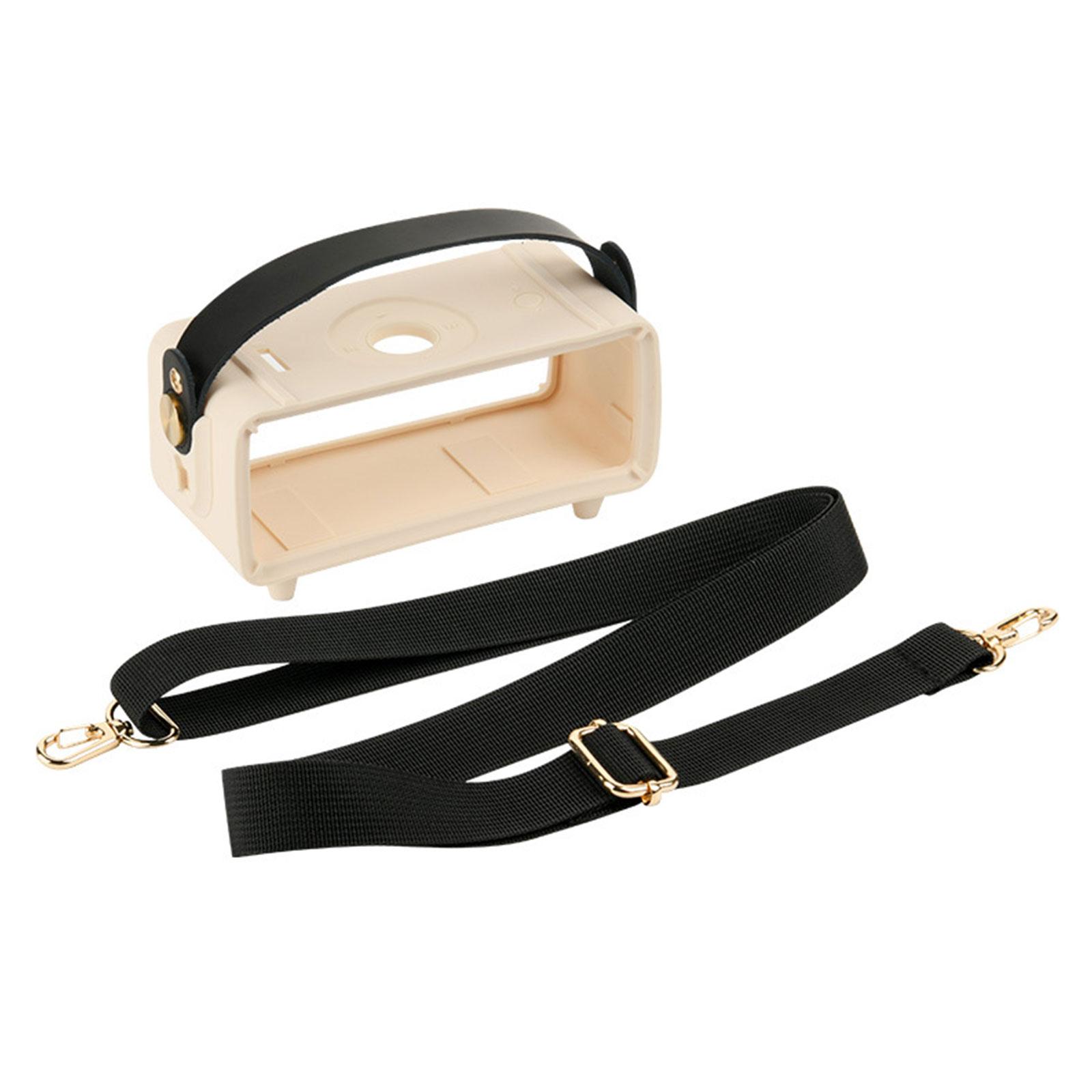 

Силиконовый чехол для переноски, мягкий кожный чехол для портативных портативных устройств EmbertonII, беспроводной Bluetooth-совместимый бежевый