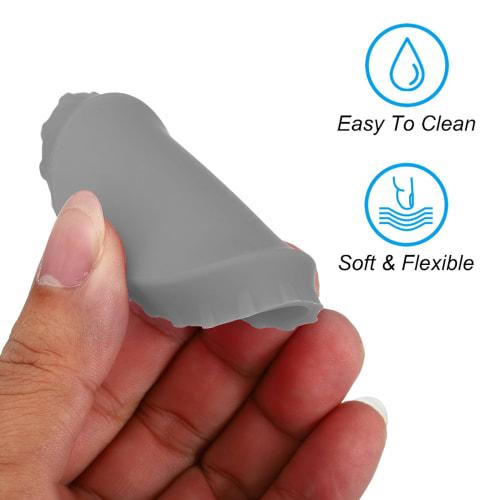 PATIKIL Silicone Soda Can Lids, Set of 6, Reusable Drink Can Protective Covers, Fits Standard Size Soda, Beer, Juice, and Beverage Cans, Gray