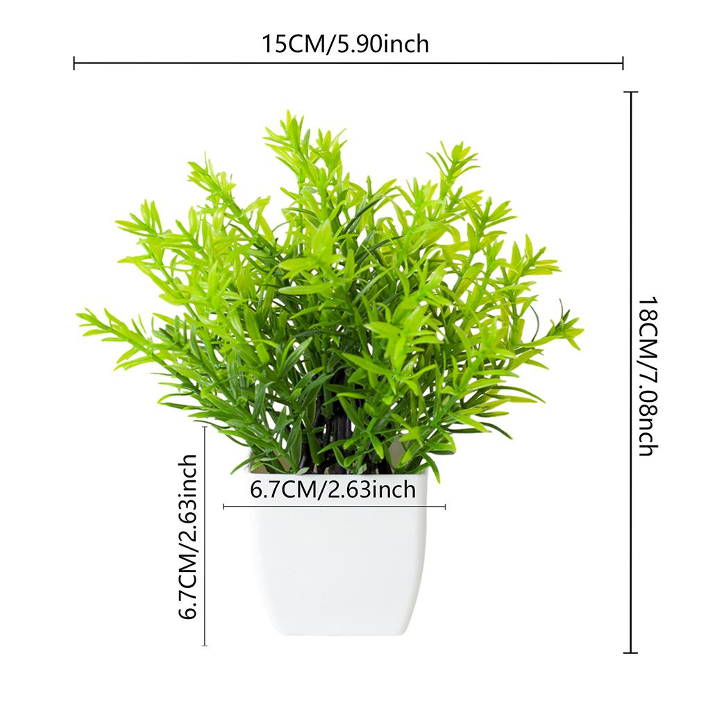 Plantas artificiais ecológicas, ornamentos para casa realistas e de baixa manutenção, ornamentos em vasos