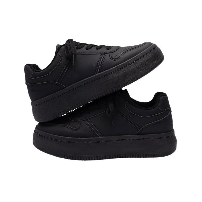 Global women's shoes platform small black shoes spring new 2025 trendy campus style versatile casual board shoes ZHQ-XA120